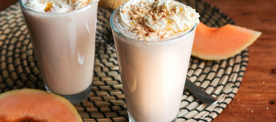 recipe image Milchshake mit Melone und Olivenöl