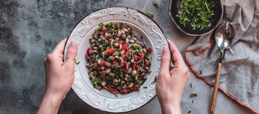 recipe image Salat mit schwarzäugigen Bohnen