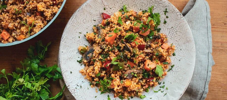 recipe image Πλιγούρι με λαχανικά