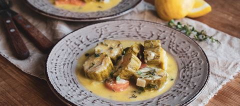 recipe image Κολοκυθάκια αυγολέμονο