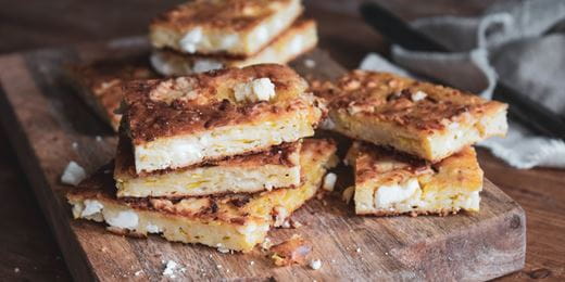 recipe image Μπατζίνα, πίτα με κολοκύθι και φέτα