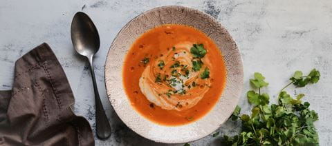 recipe image Σούπα με γλυκιά κολοκύθα