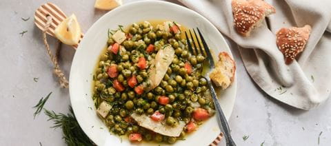 recipe image Σελινόριζα με Αρακά