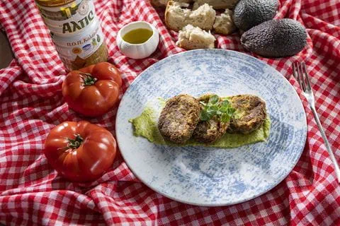 recipe image Κολοκυθοκεφτέδες με Καβούρι και Κρέμα Αβοκάντο