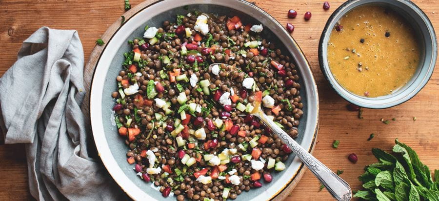 recipe image Lentils salad with honey