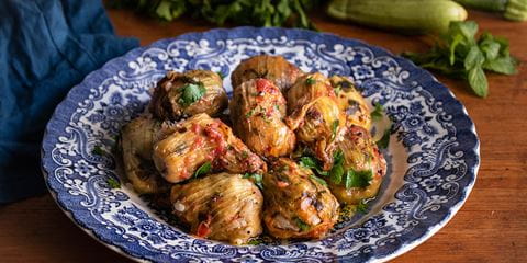 recipe image Courgette flowers stuffed with rice