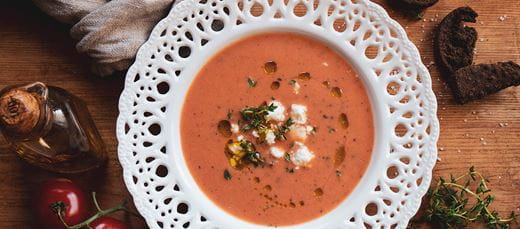 recipe image Tomato soup with sour myzithra cheese