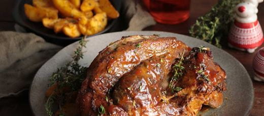 recipe image Marinated Christmas hock of ham