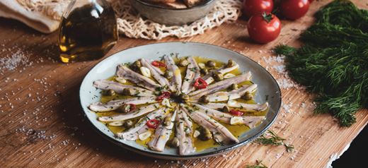 recipe image Marinated anchovies