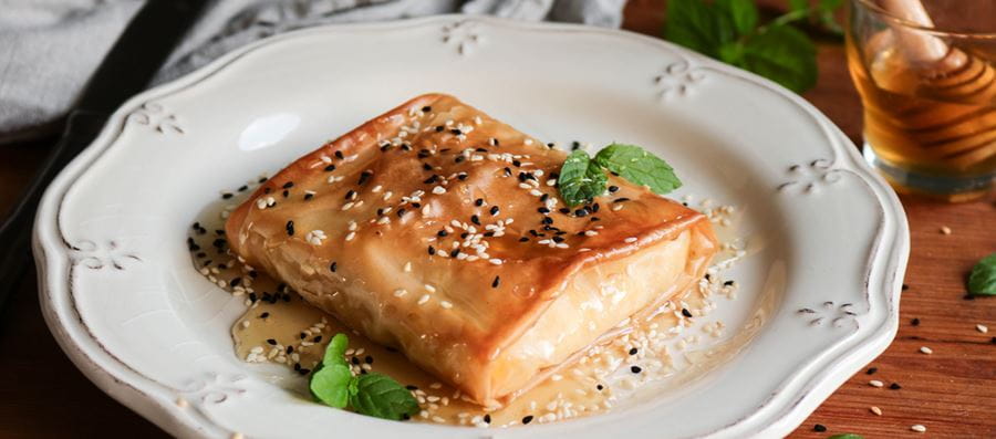 recipe image Saganaki in filo pastry