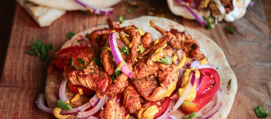 recipe image Homemade chicken doner kebabs