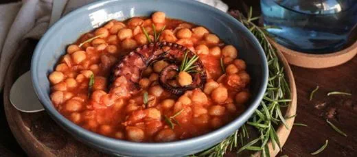 recipe image Горох нут с осьминогом